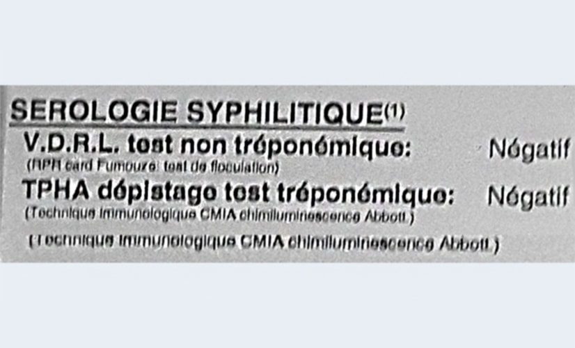 Analyses goss 6 syphilis
