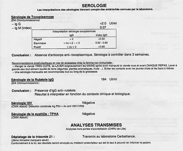 Analyses goss 6 toxo rub