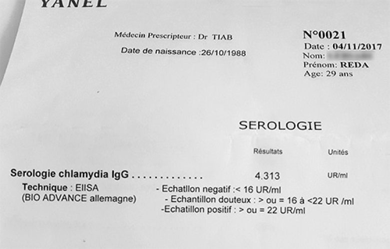Sérologie Chlamydia trachomatis — diagnostic biologique IST